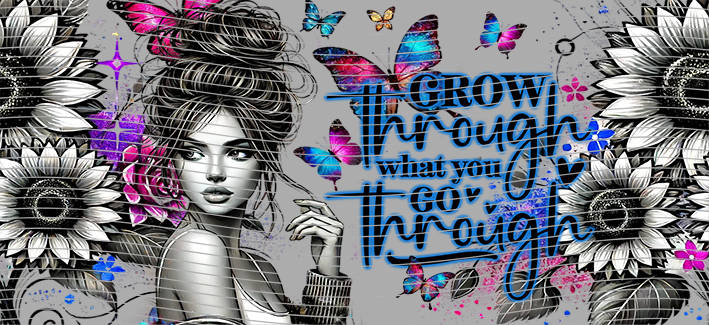 16oz Sunflower Girl-SU-105